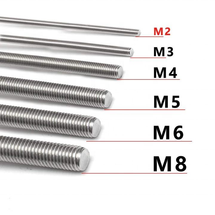 4.8 and 8.8 Grade 1000/2000/30000 length M5 M6 M8 M10 Galvanized good quality Threaded Rod