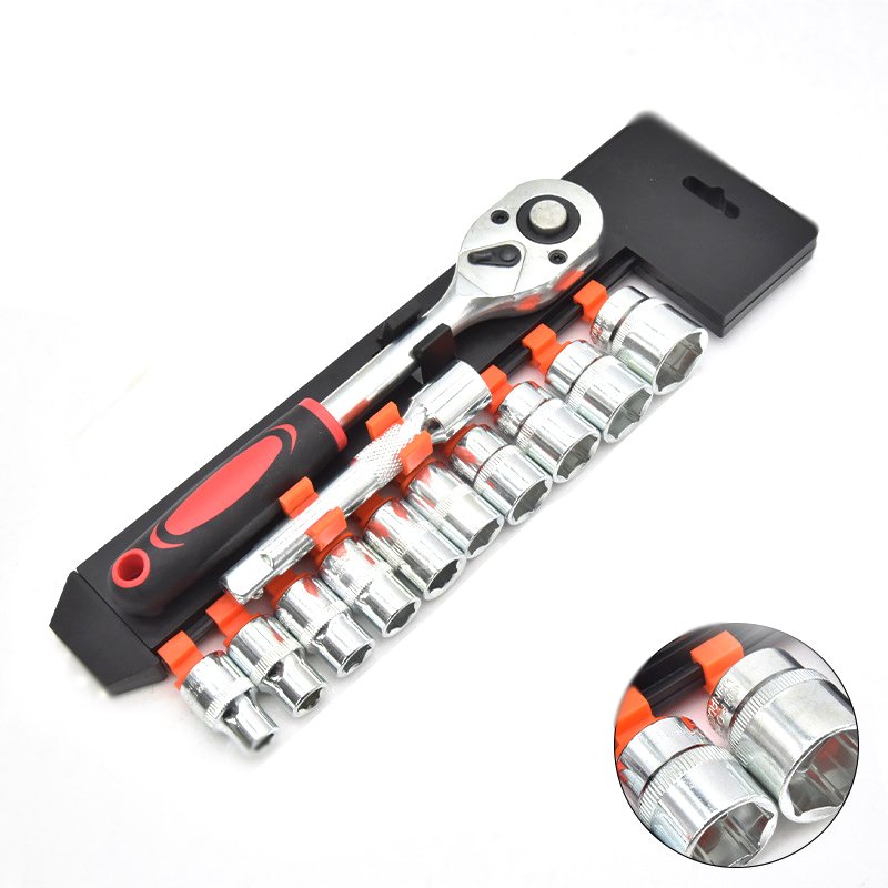 1/2 1/4 3/8 Ratchet Socket Wrench Set 24 Tooth Adjustable Automotive Hand Tools For Car