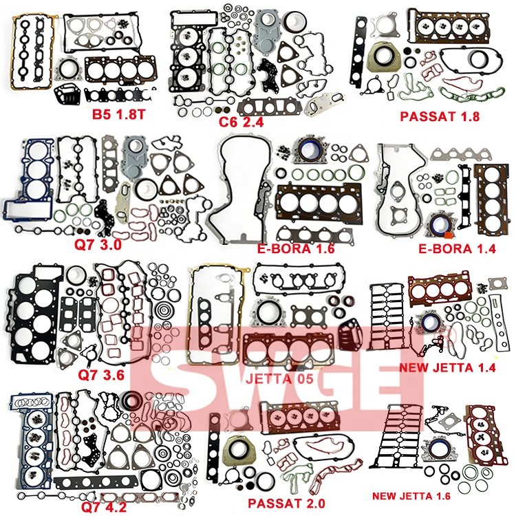 03C103383AA 03C109287G SWGE Auto parts engine overhauling cylinder head gasket kit for VW E-BORA 1.4T