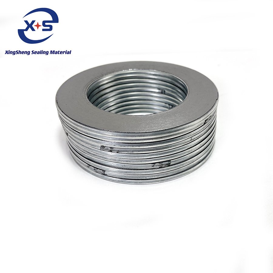 Pipeline specific reinforced flexible graphite composite gasket Basic flexible graphite spiral wound gasket