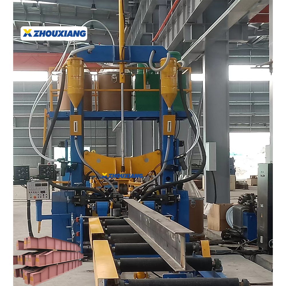 Integrated Automatic Manufacturing H Beam Assembly Welding Straightening Machine