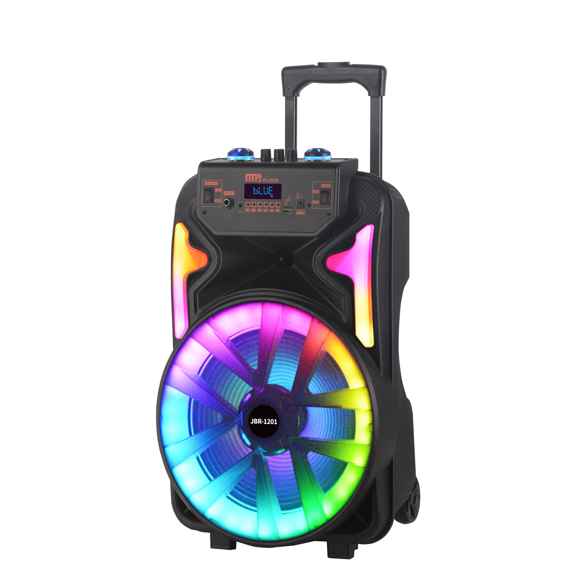 NDR 12 inch wireless BT KARAOKEportable battery microphone card pull rod speaker outdoor square dance TWS audio