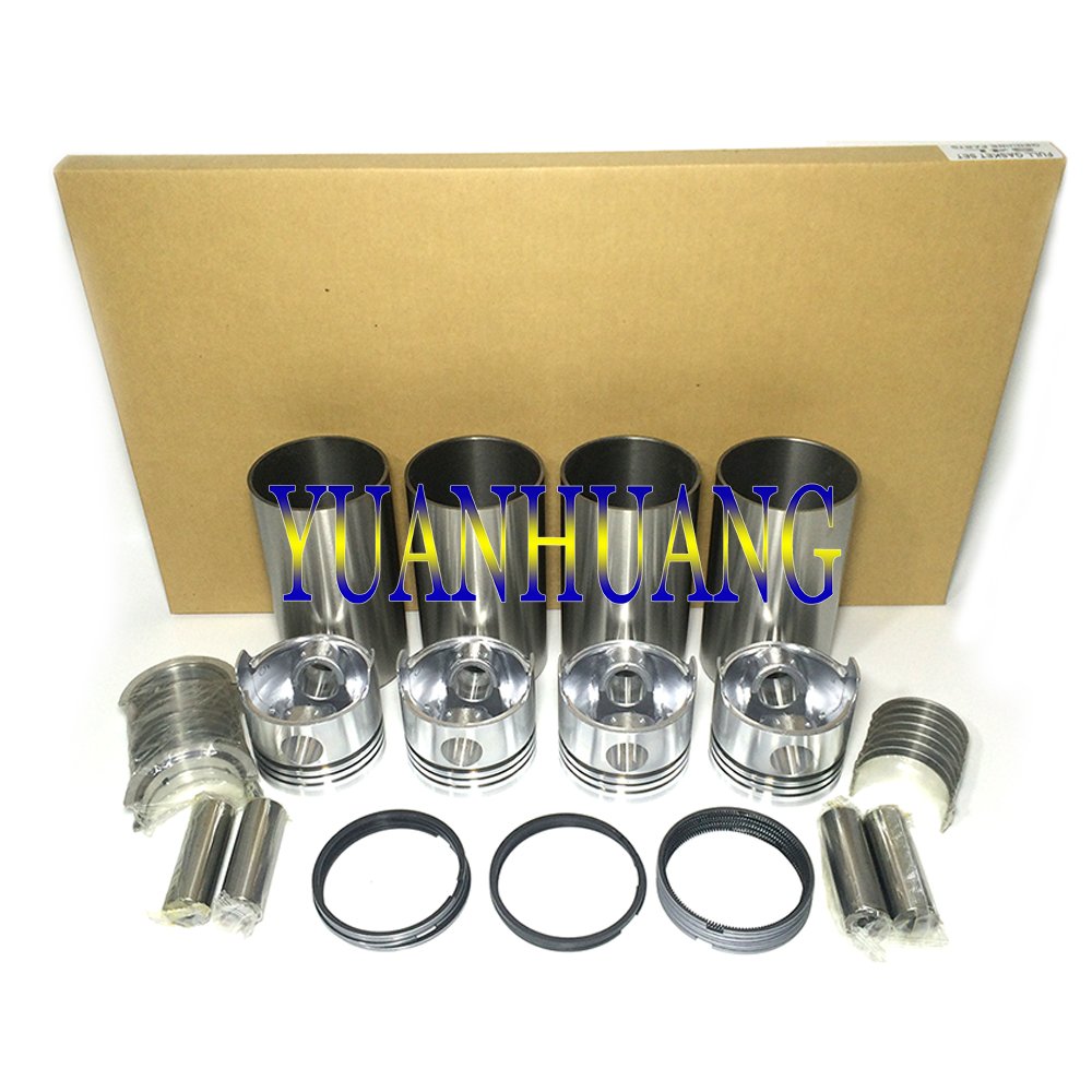 K4E engine rebuild kit wtih full gasket kit FOR Mitsubishi K4E diesel engine cylinder liners piston&rings bearings washer
