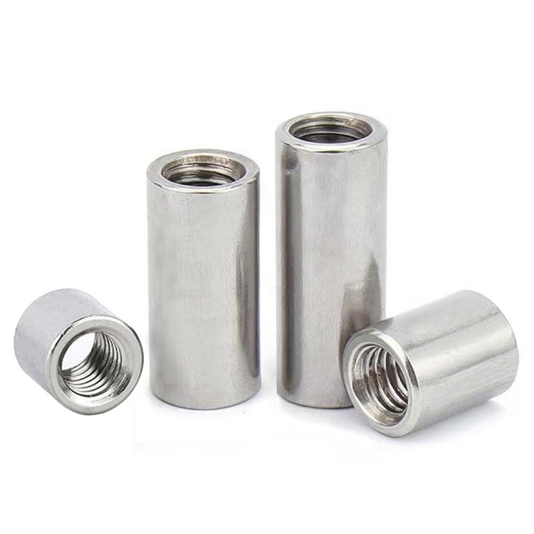 Wholesale M3 M4 M5 M6 M8 M10-M20 304 Stainless Steel Round Threaded Sleeve Connector Nuts Rod
