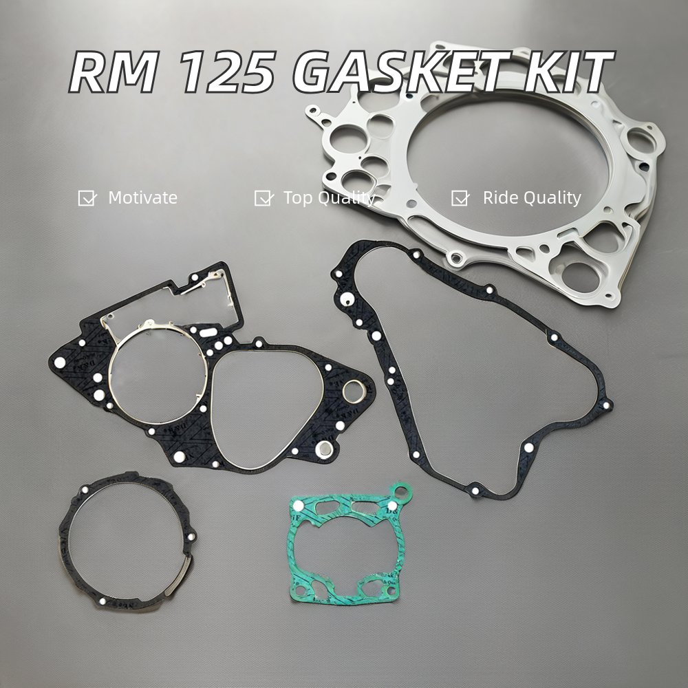 FOR Suzuki RM 125 Motorcycle Full Gasket Set Engine Cover and Cylinder Head Kit Genuine Motorcycle Parts