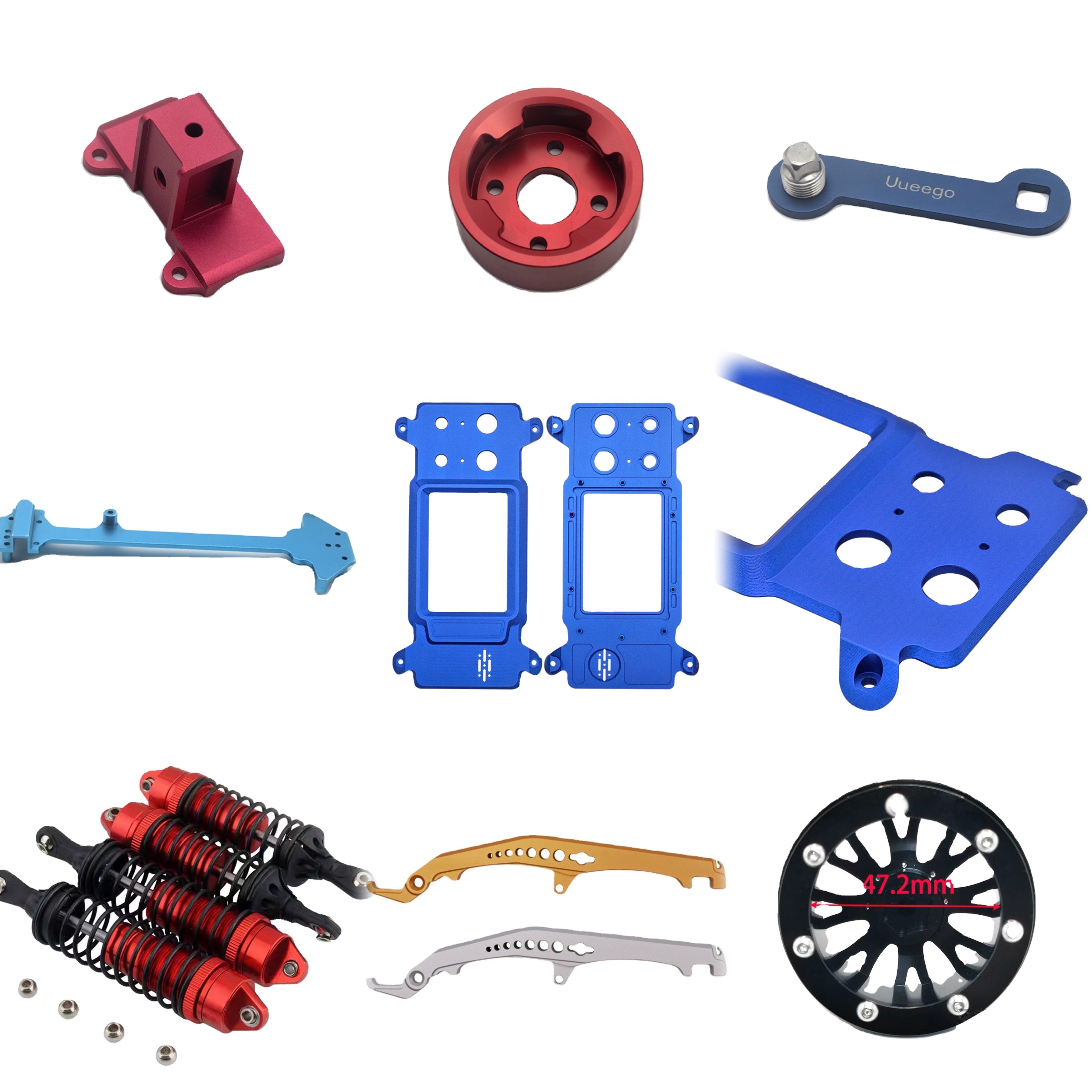 Precision Parts CNC Machining Manufacturer Custom Metal Headset Aluminium Alloy Housing Headset Spare Parts Machining