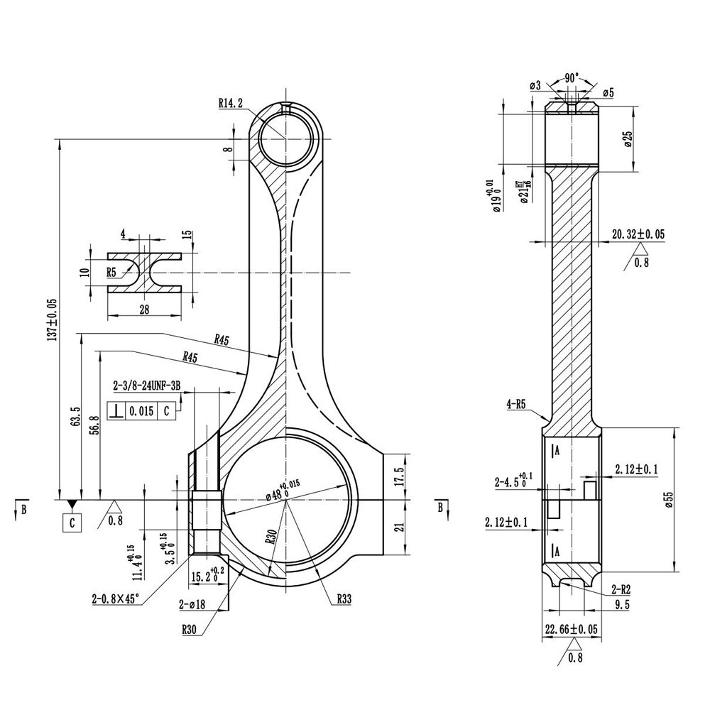 HIMYCAR AUTO ENGINE PARTS CUSTOMIZE FORGED 4340 H-BEAM CONNECTING ROD FIT HONDA CIVIC CRX D16 D16A D16Y7 D16Y8 D16Z6