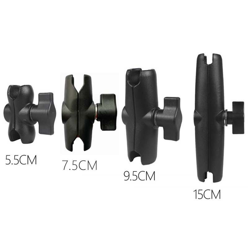 X-type ball head 5.5CM 7.6CM 9CM 15CM Adjustable Connecting Rod motorcycle mobile phone bracket parts Ram Mount