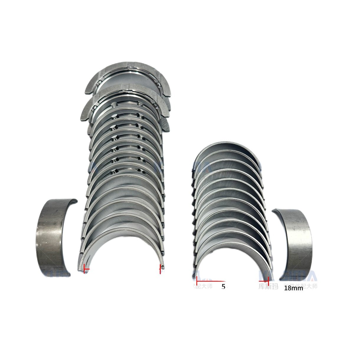 wholesale for BMW N57 D30 Main Bearing Set Crankshaft Connecting Rod Bearing std 025 050 CONROD BEARINGS SET