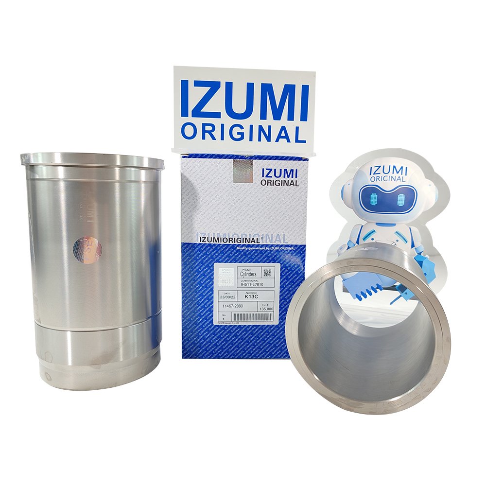 IZUMI H07C H07D K13C J08E P11C Overhaul Part Cylinder Liner Kit Piston Ring Gasket Water Fuel Pump Injector Rebuild Kit For Hino