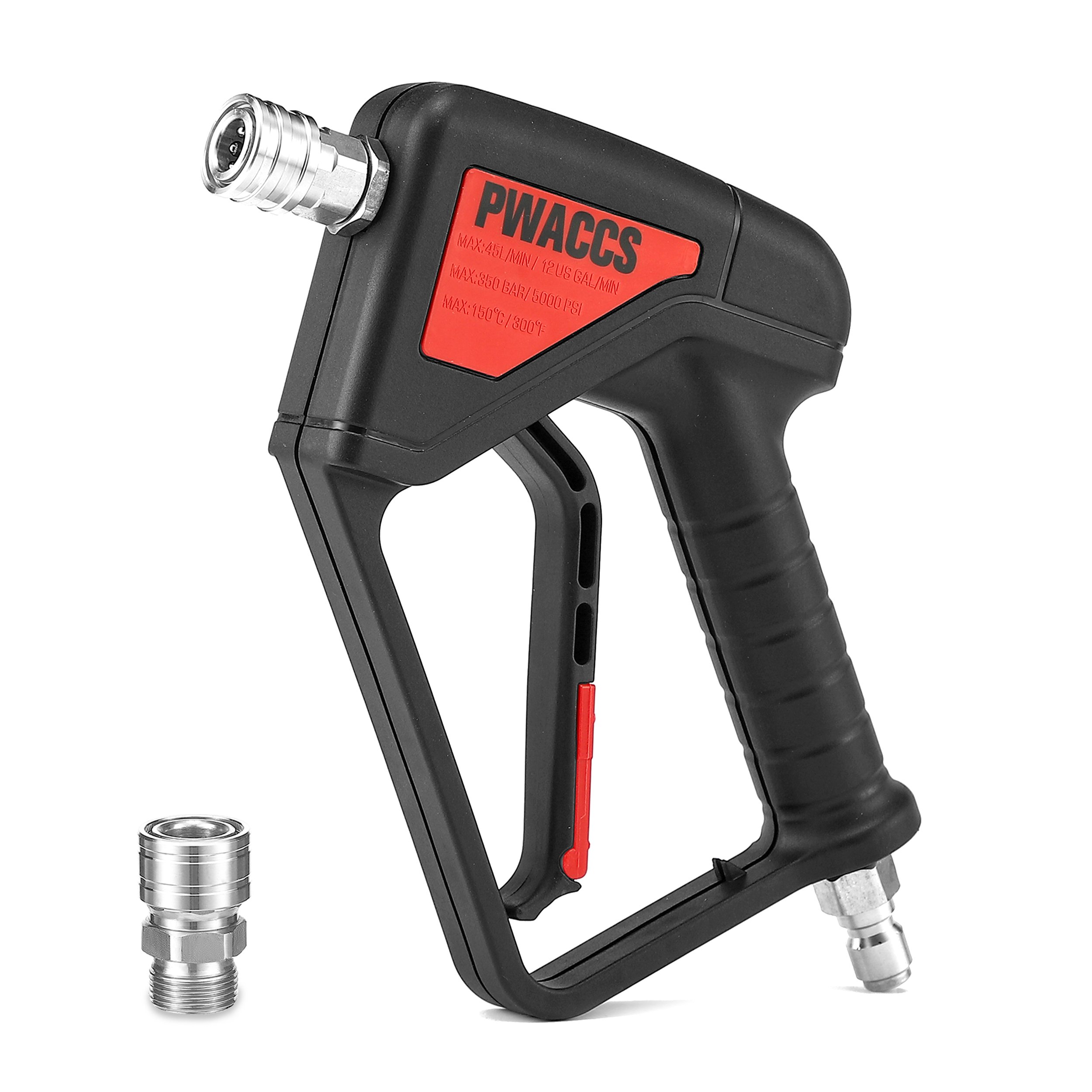 Custom Pressure Washer Short Gun Stainless Steel Swivel Handle Gun For Car Wash Short Rod Handle Cleaning Gun