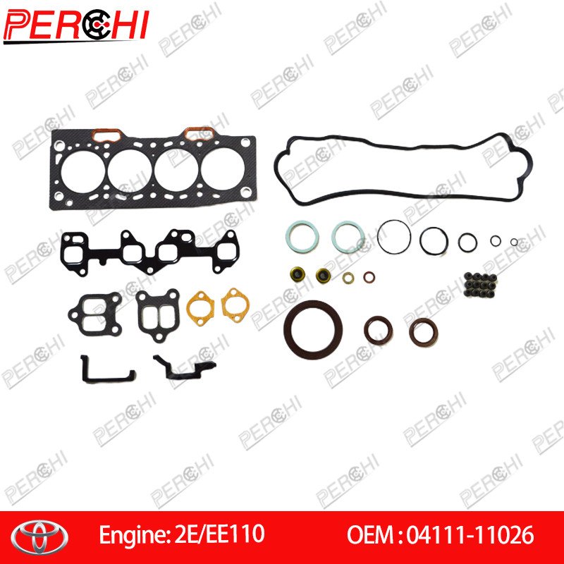 PERCHI Engine 2E/EE110 Best Head Gasket Repair Kit For TOYOTA COROLLA 1.3 I4 Buy Discount OEM:04111-11026