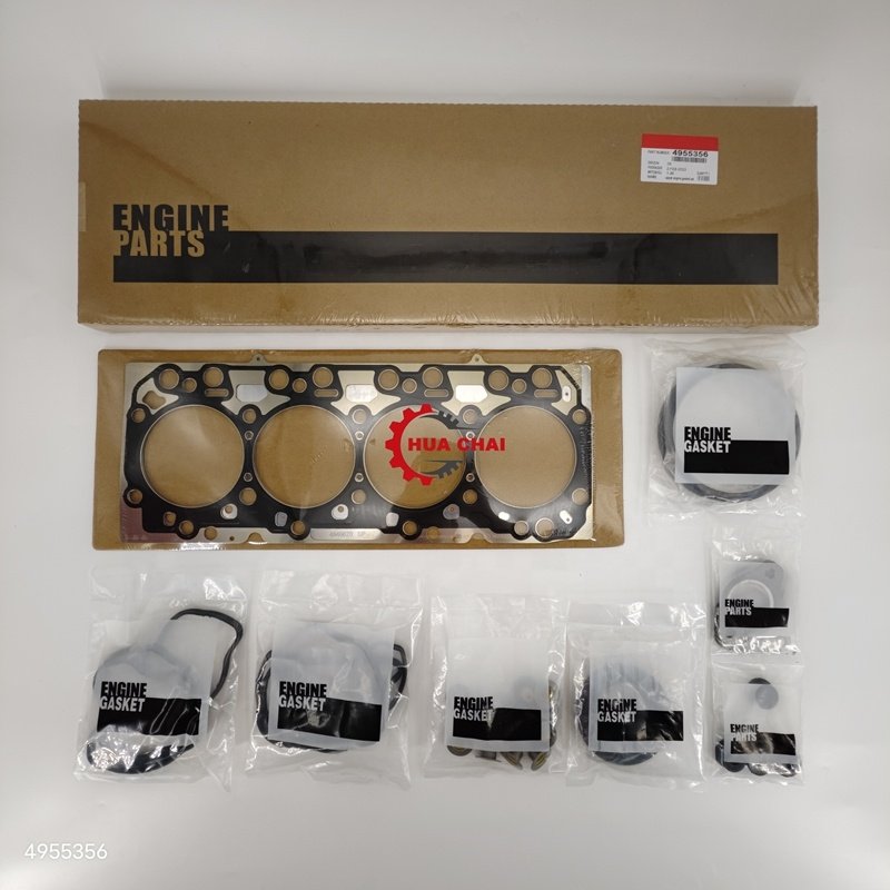 Dongfeng truck QSB4.5 ISDe 4.5 Diesel Engine Cylinder Head Overhauling Gasket Set Upper Engine Gasket Kit 4955356 for Cummins