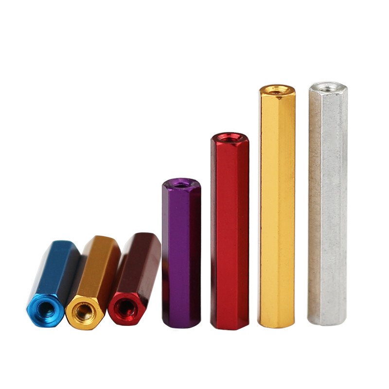 Custom M3 Hex Female Aluminum standoff spacer anodized color standoffs connection Rods for RC FPV MODEL