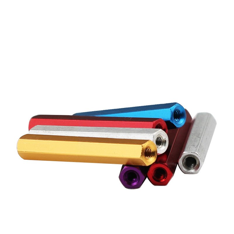 Custom M3 Hex Female Aluminum standoff spacer anodized color standoffs connection Rods for RC FPV MODEL