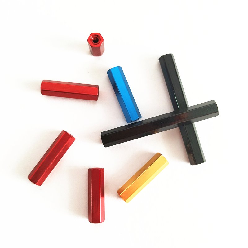 Custom M3 Hex Female Aluminum standoff spacer anodized color standoffs connection Rods for RC FPV MODEL