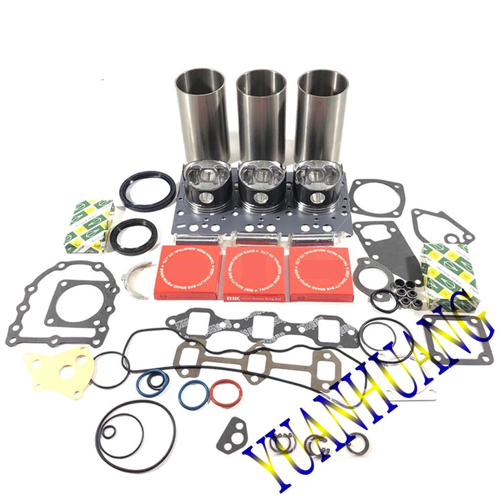S3L2 engine rebuild kit wtih full gasket kit FOR Mitsubishi S3L2 diesel engine cylinder liners piston&rings bearings washer
