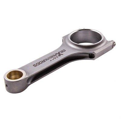 maXpeedingrods 2x Connecting Rods+ARP 2000 Bolts Forged 4340 aircraft chrome moly quality Steel H-Beam Set for Fiat 500 130mm