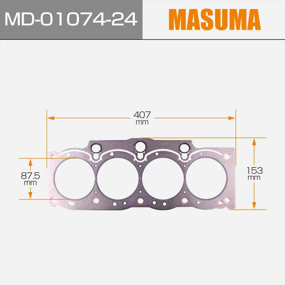 MD-01074-24 MASUMA Auto spare Part Engine Valve Cover Car perkins Cylinder Head Gasket 11115-64130 for TOYOTA CAMRY