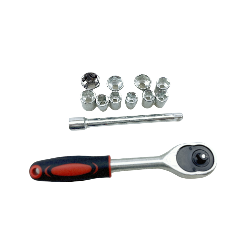 10 piece socket wrench auto repair tool ratchet wrench set connecting rod