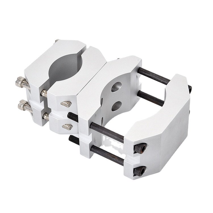 Custom Vertical Pillar Fix Cross Clamp Shaft Support Rod Fix Bracket Connect Aluminum Block