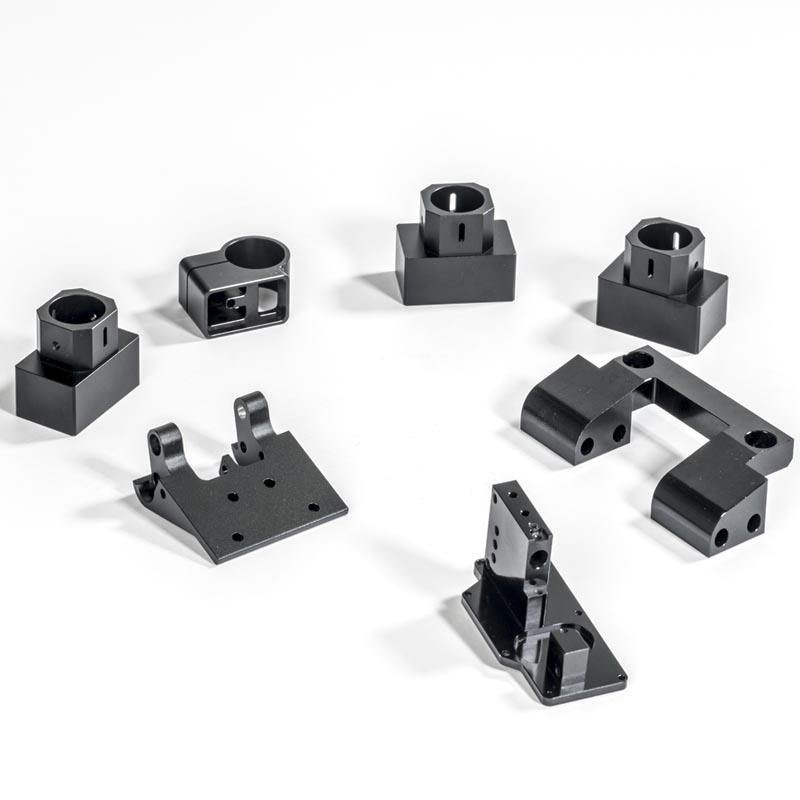 Custom Vertical Pillar Fix Cross Clamp Shaft Support Rod Fix Bracket Connect Aluminum Block
