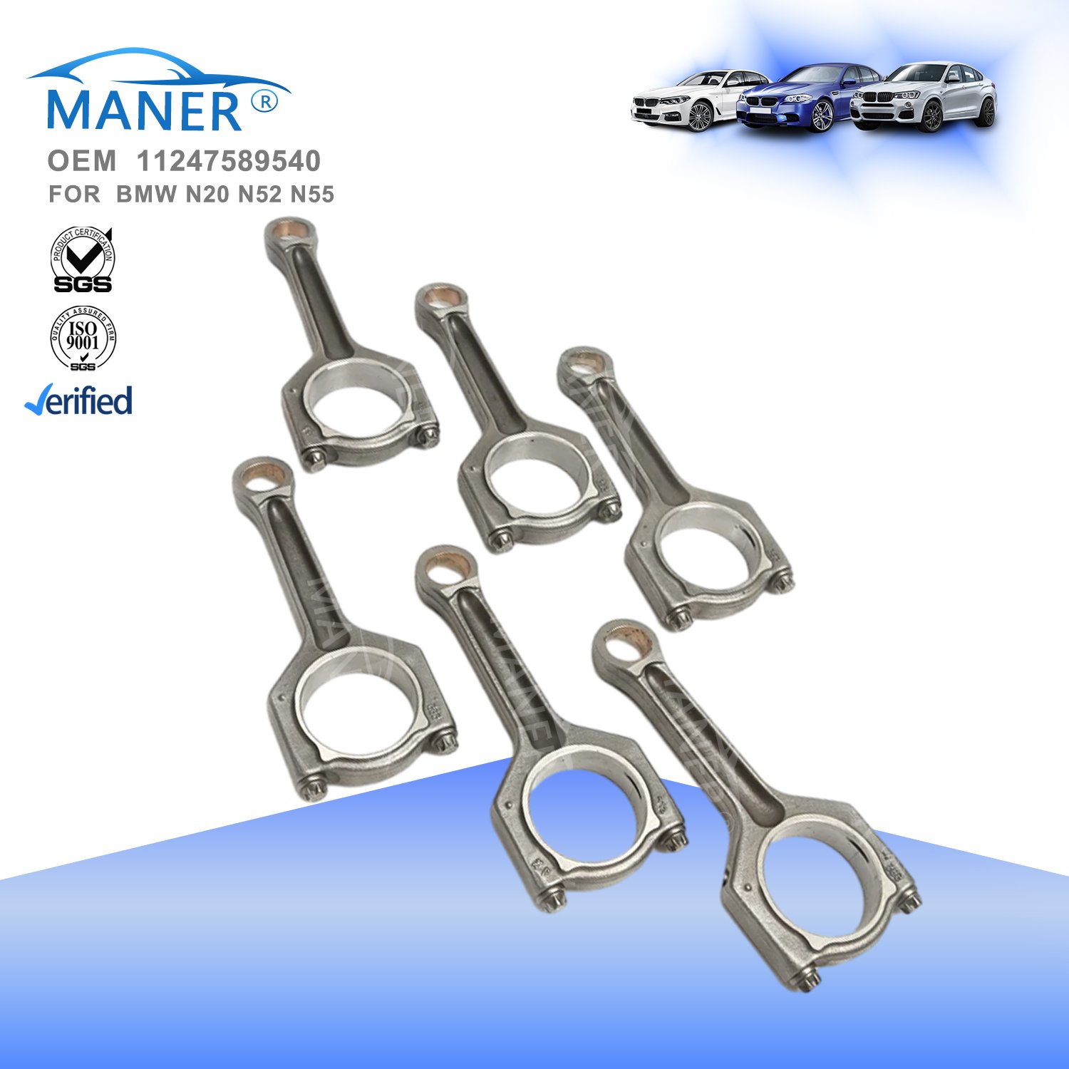 11247589540 11247624615 Conrod Connecting Rod FOR bmw N55 N52 F10 3 5 x1 X3 3.0L 2012 2011 New Products