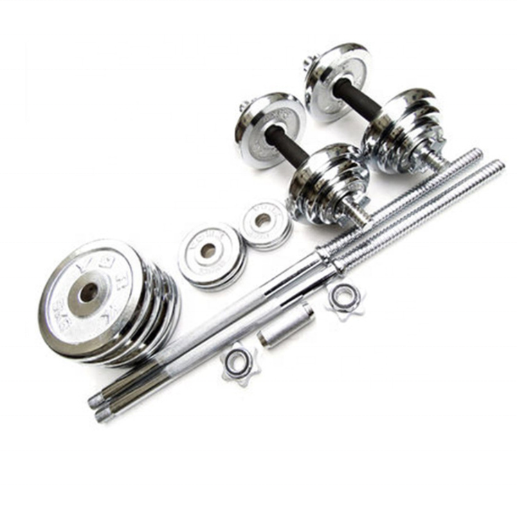 Adjustable Dumbbell Set 10-50 KG Weights Set Dumbbell Barbell 3 in 1 Steel Dumbbells Pair with Connecting Rod