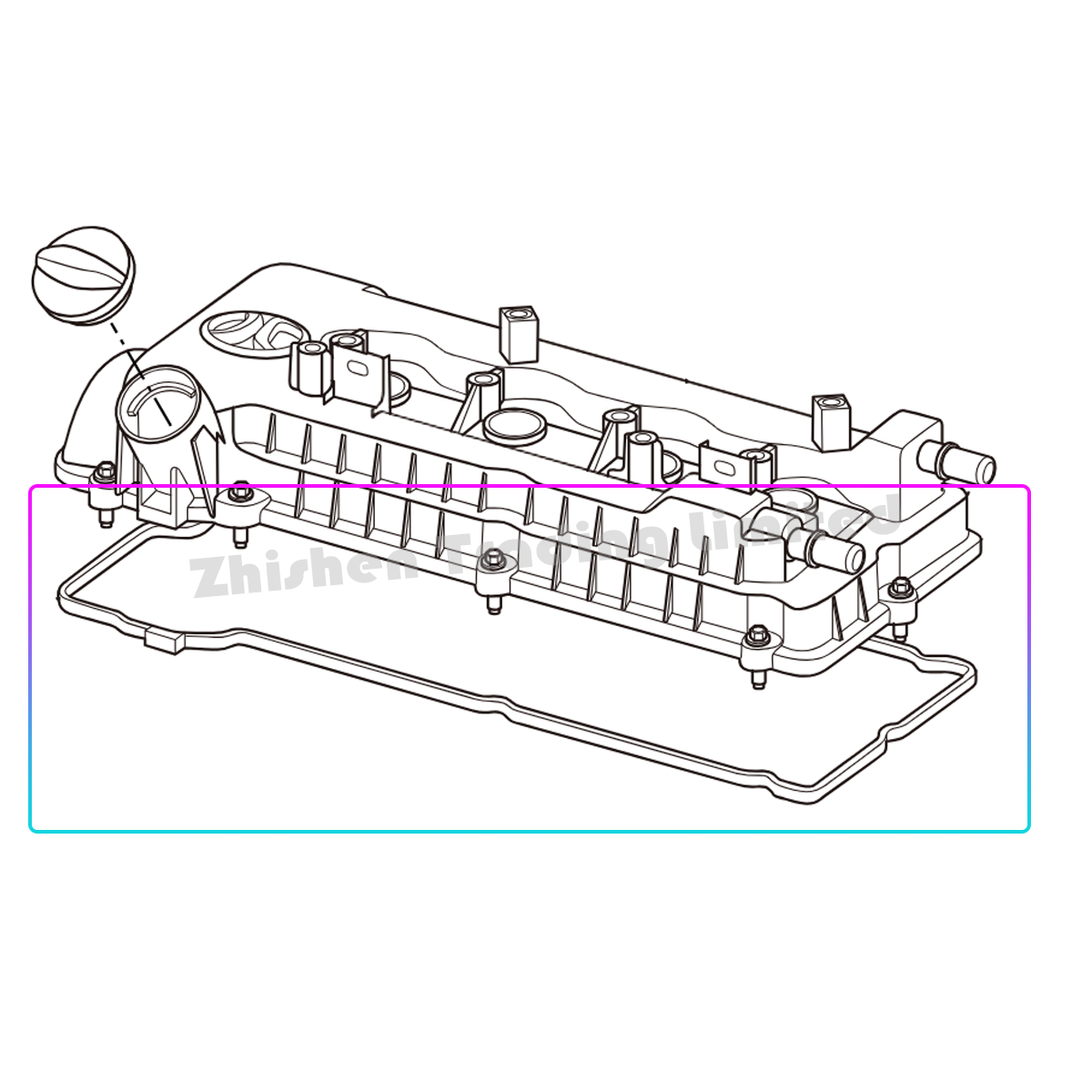 For BAIC BEIJING U5 PLUS Cylinder Head Cover Gasket Cylinder Head Gasket Exhaust Manifold Gasket K00515058 K00515025 K01140061