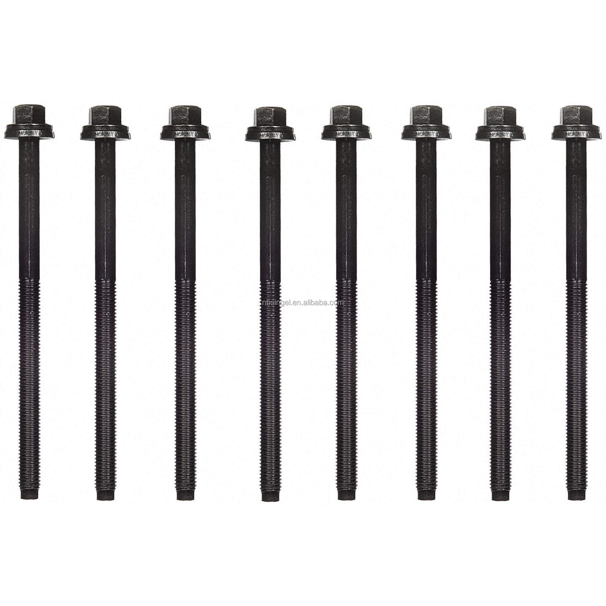 4F1Z6065AB, F5RZ6065B, F8RZ6065AA Head Bolt Set Engine Cylinder Head Bolt Set for 95-12 Mercury 2.5 3.0L