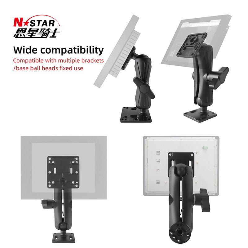 22 Cm Double socket arm 2.25 inch ball adapter industrial Agricultural Machinery Navigator mount arm 2.25 inch connection rod