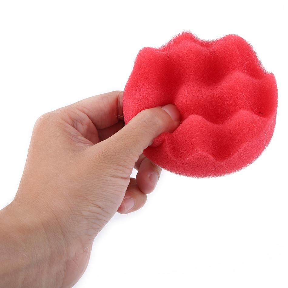 2Pcs 3 Inch Sponge Buffing Polishing Pad Kit for Car Polisher with Drill Adapter