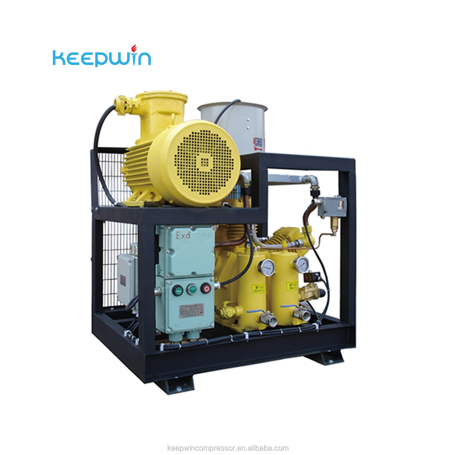 WW-0.8/30 30bar middle high pressure 0.8m3/min 18.5KW 25HP Oil-Free Piston Air Compressor