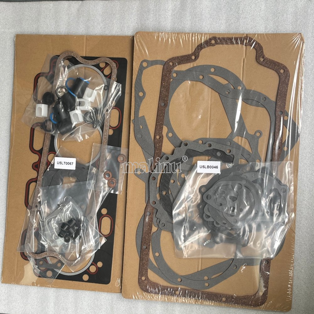 malinu@ Diesel Engine 1004 Cylinder Head Top Bottom Gasket Kit U5LT0067 U5LB0046 for Perkins 4.236 LD