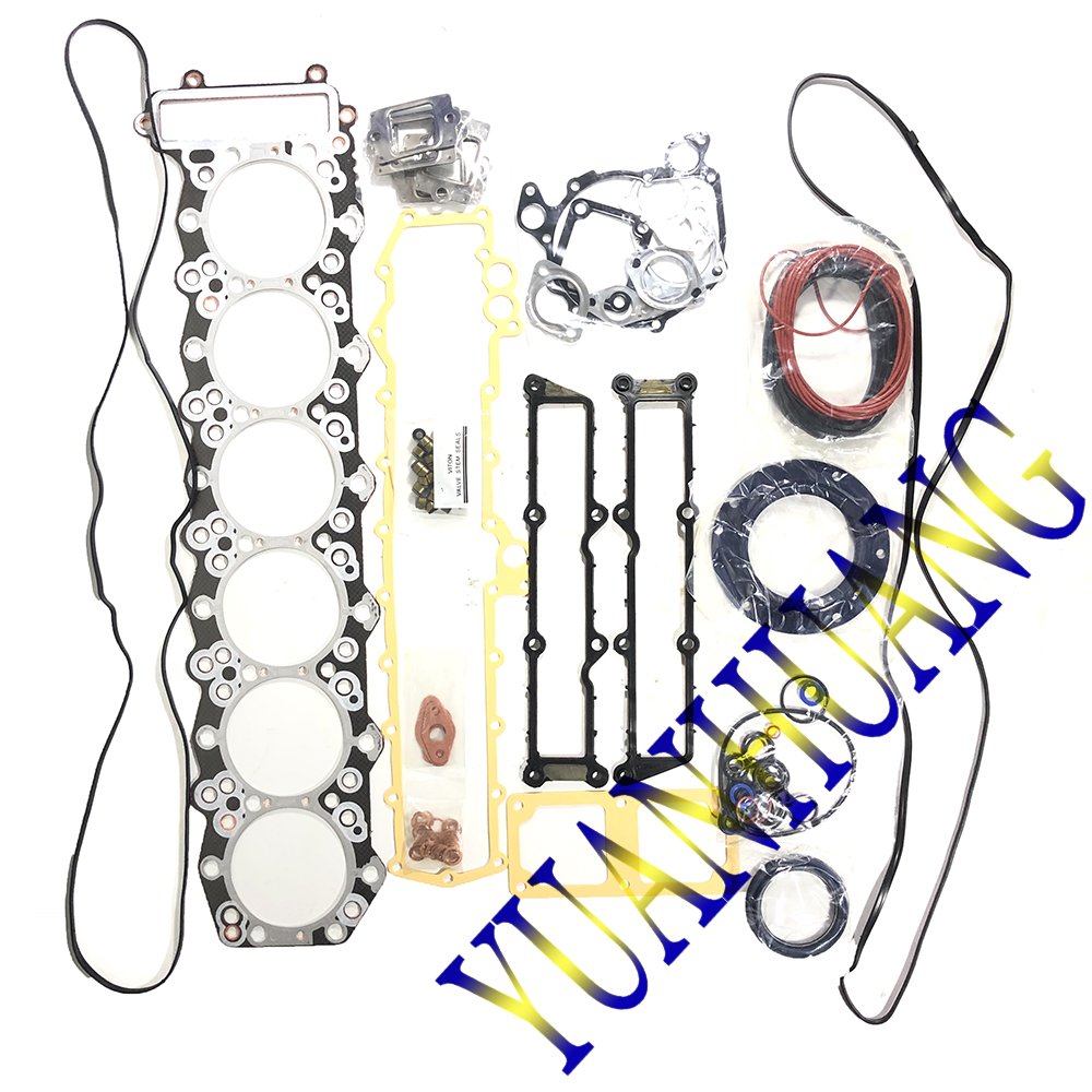 Engine gasket kit 6M60 with cylinder head gasket for Mitsubishi 6M60 diesel engine 6M60 overhualing full gasket kit