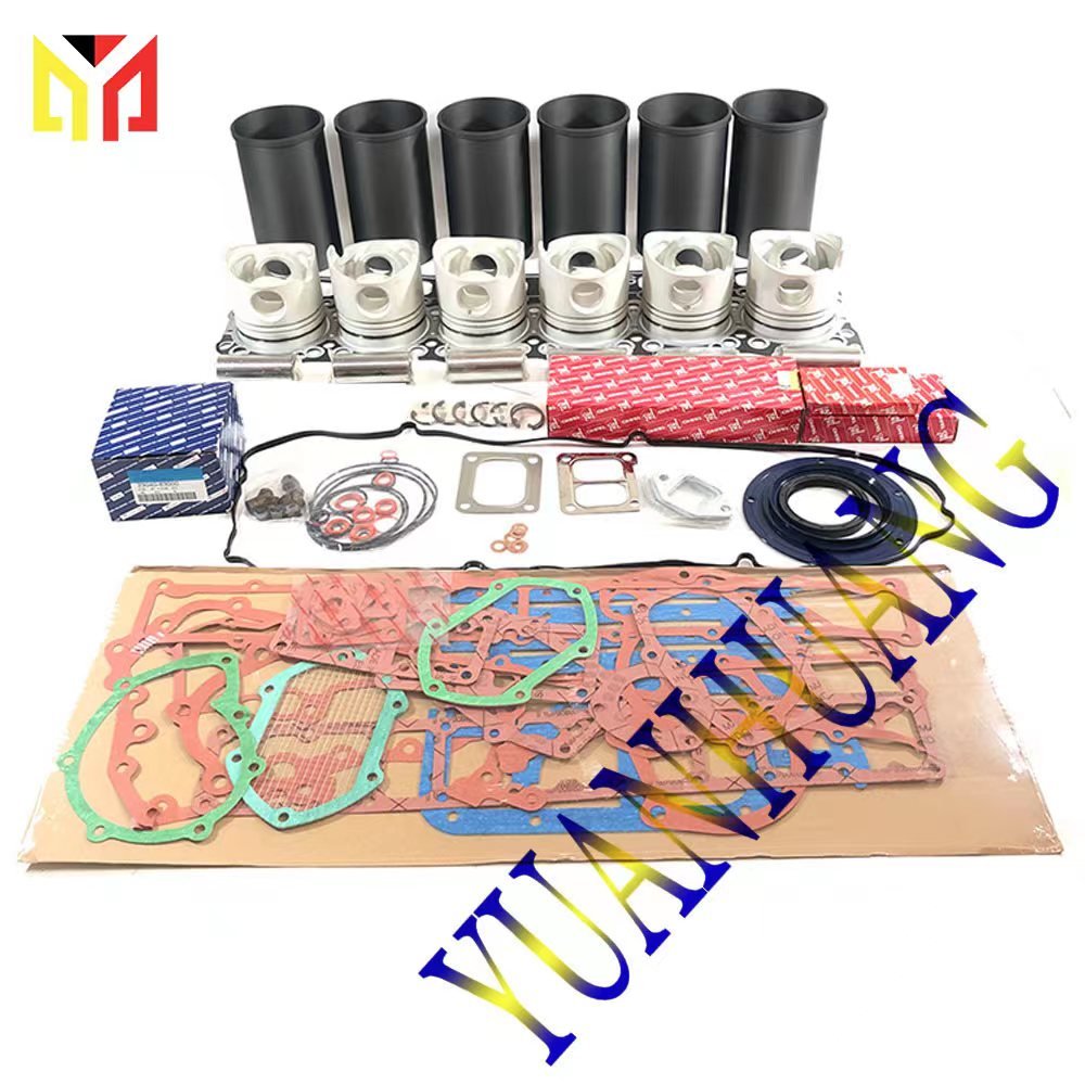 Engine gasket kit 6M60 with cylinder head gasket for Mitsubishi 6M60 diesel engine 6M60 overhualing full gasket kit