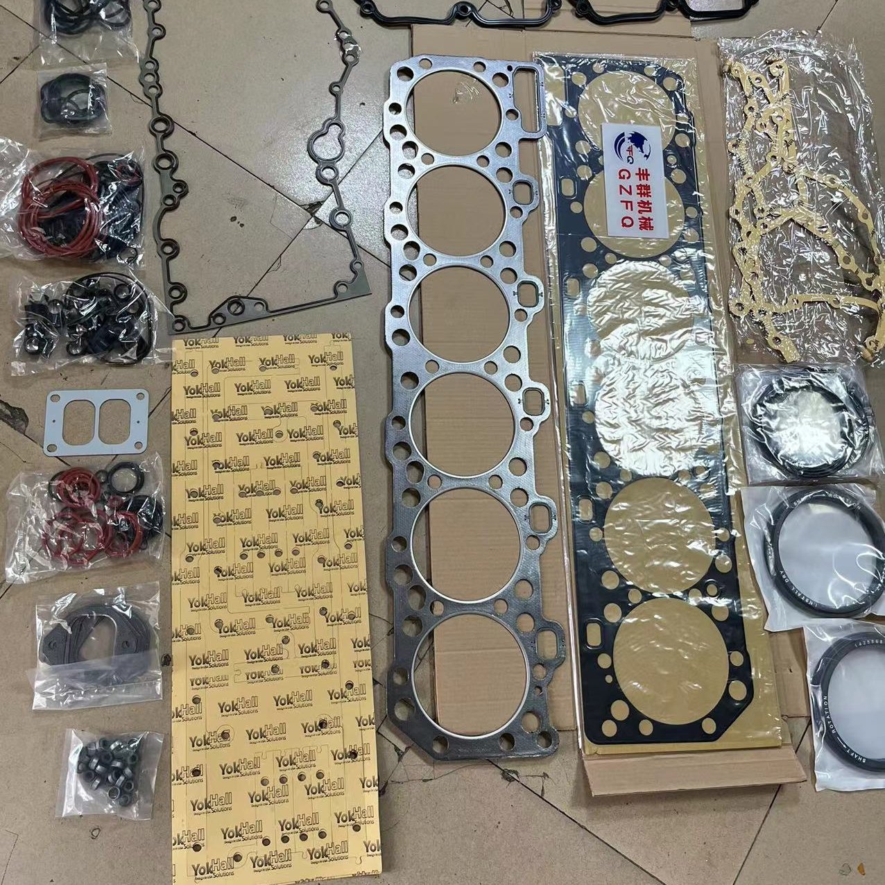 Excavator Part Full Gasket Repair Kit C15 Cylinder Head Gaskets Set Cylinder Full Gasket Kit For Caterpillar Excavator Parts