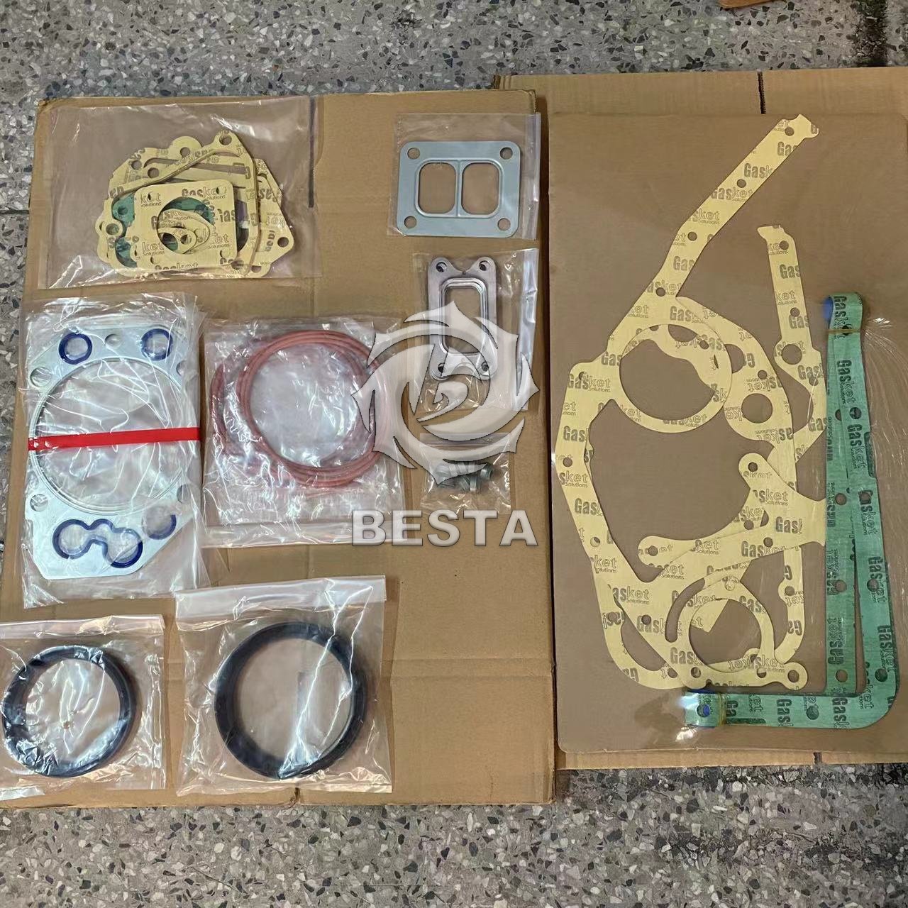 R924 D924 upper gasket kit 9883227 cylinder head gasket 9277662 full gasket kit for Liebherr Engine Spare Parts