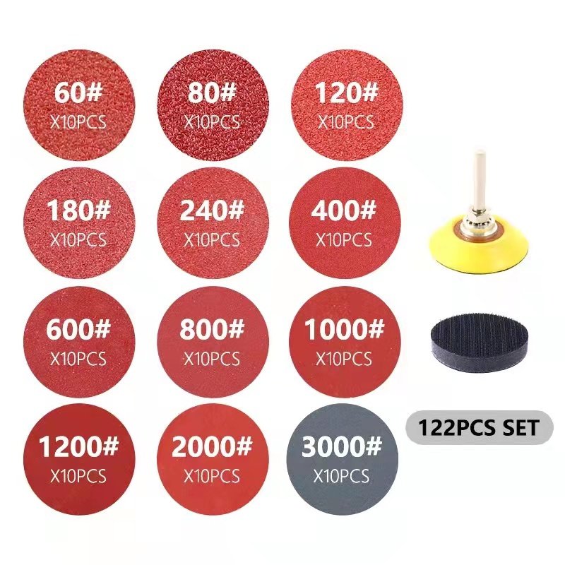 Customization Surface Grinding Flocking Disc Sand Paper And Connect Rod Sand Paper Set