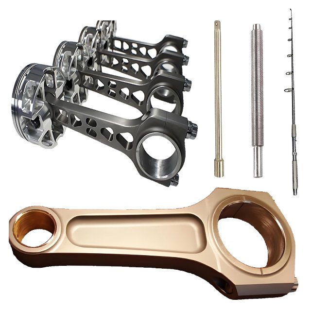 Custom titanium cnc precision connecting rod/fidget spinner/jig/fuel filter Parts Milling turning titanium watch parts service