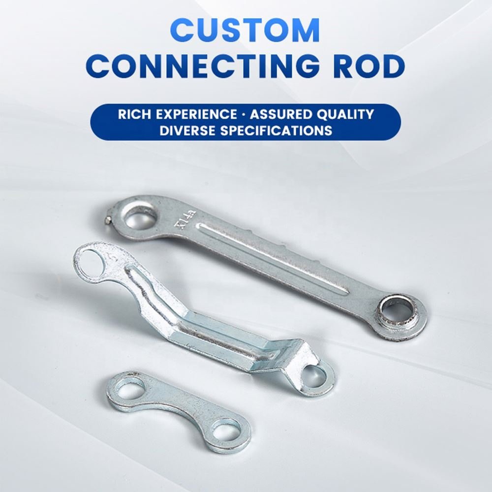 Bending Custom Tags Metal Stamping Deep Drawn Metal Stamping Fine Blanking Sheet Metal Stamping Parts Connecting Rod