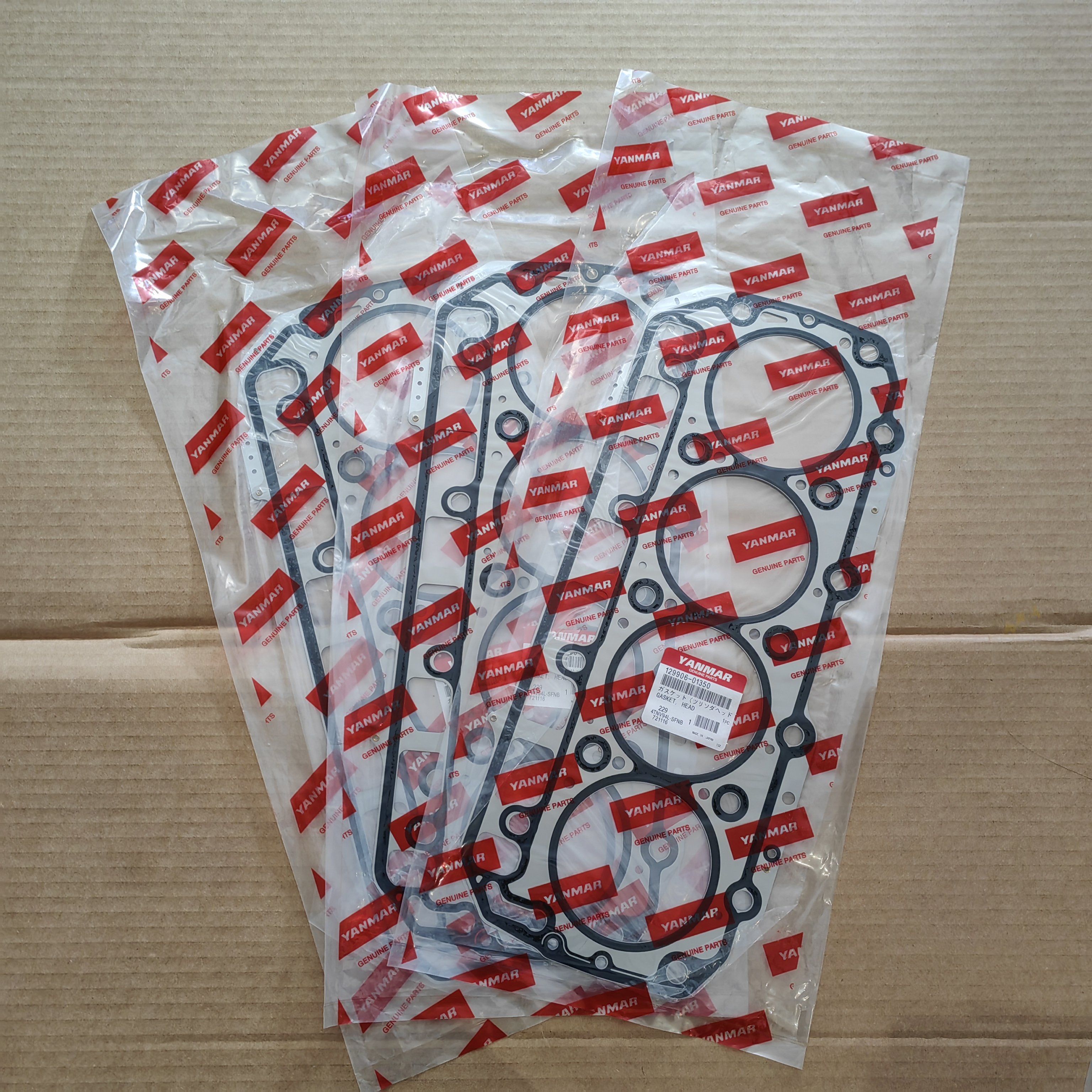 Brand new original factory 4TNV94L Cylinder Head Gasket 129906-01350 Cylinder gasket for YANMAR