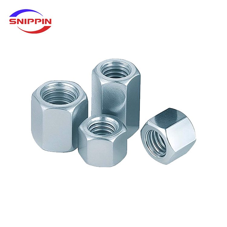M6M8 M10 M12 M16 M20 M24 M27 M30 M36 Galvanized Hex Rod Coupling Nut Connection Thread Nut Zinc Plated Long Hexagon Nuts DIN6334