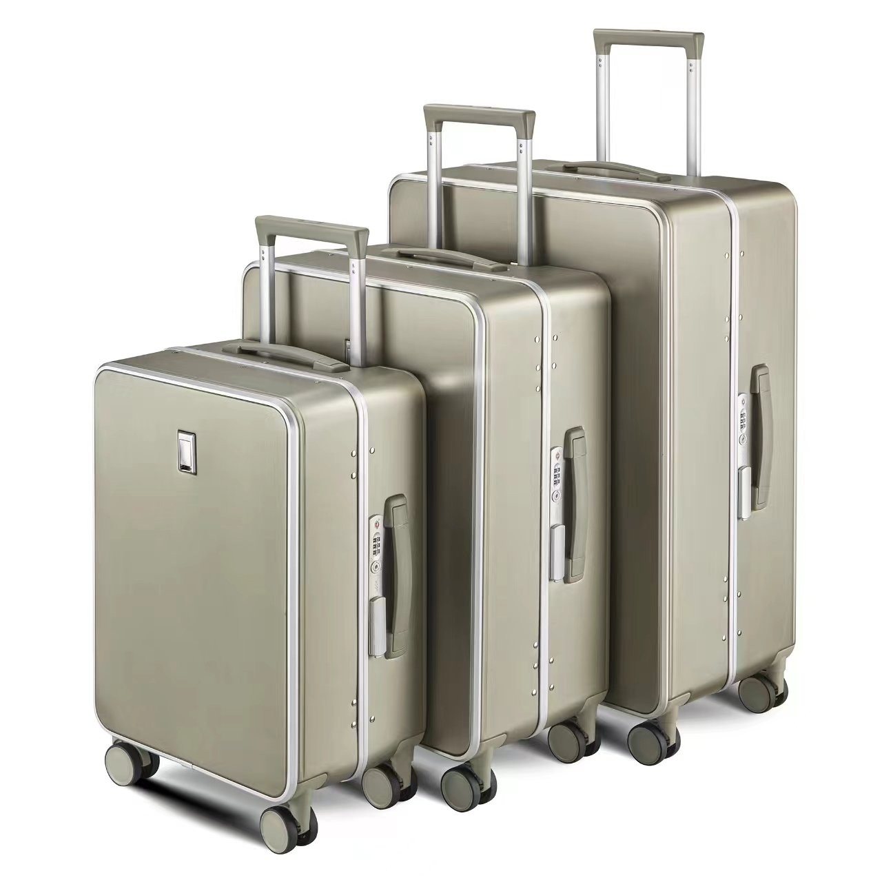 Business Designer Style Travel Lightweight Hand Luggage TSA Lock Rotator Separate Laptop Pocket Cylinder Head Gaskets suitcase