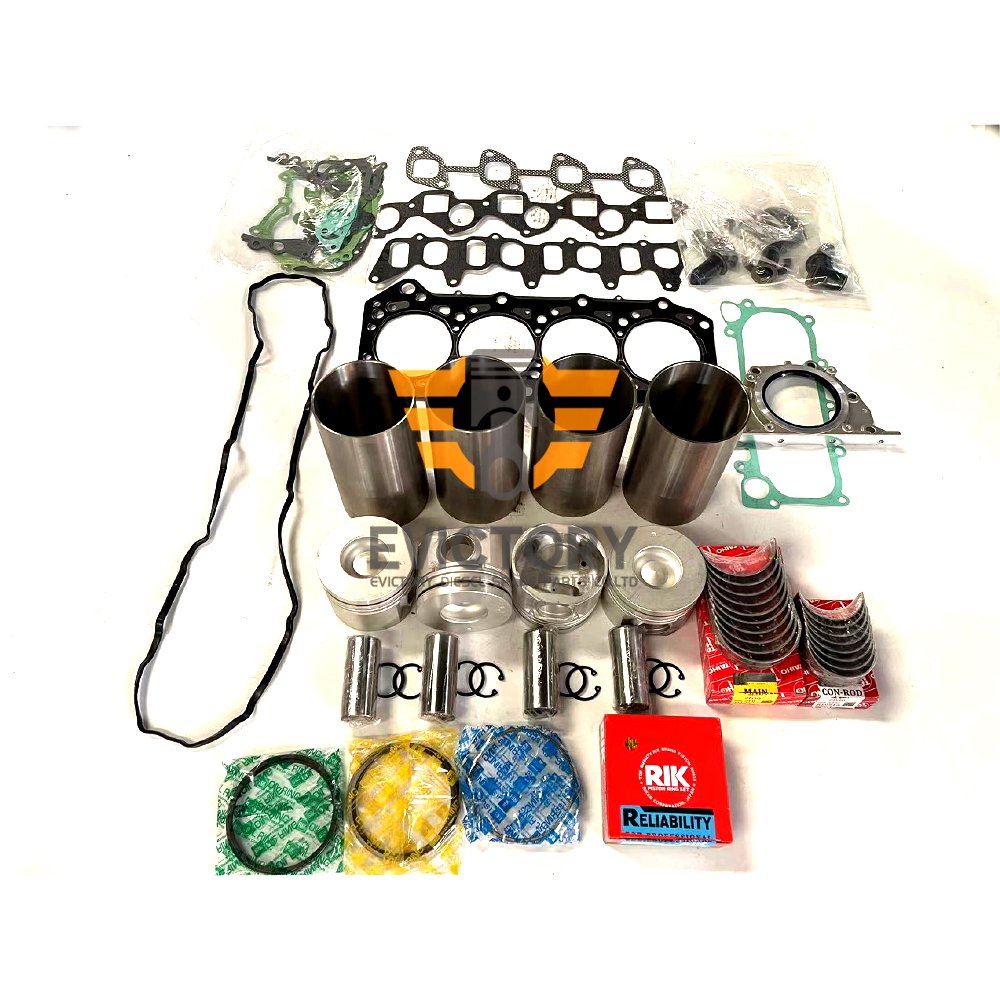 engine overhaul kits for ZD30 pistons piston ring cylinder liner main conrod thrust bearing full gasket kit