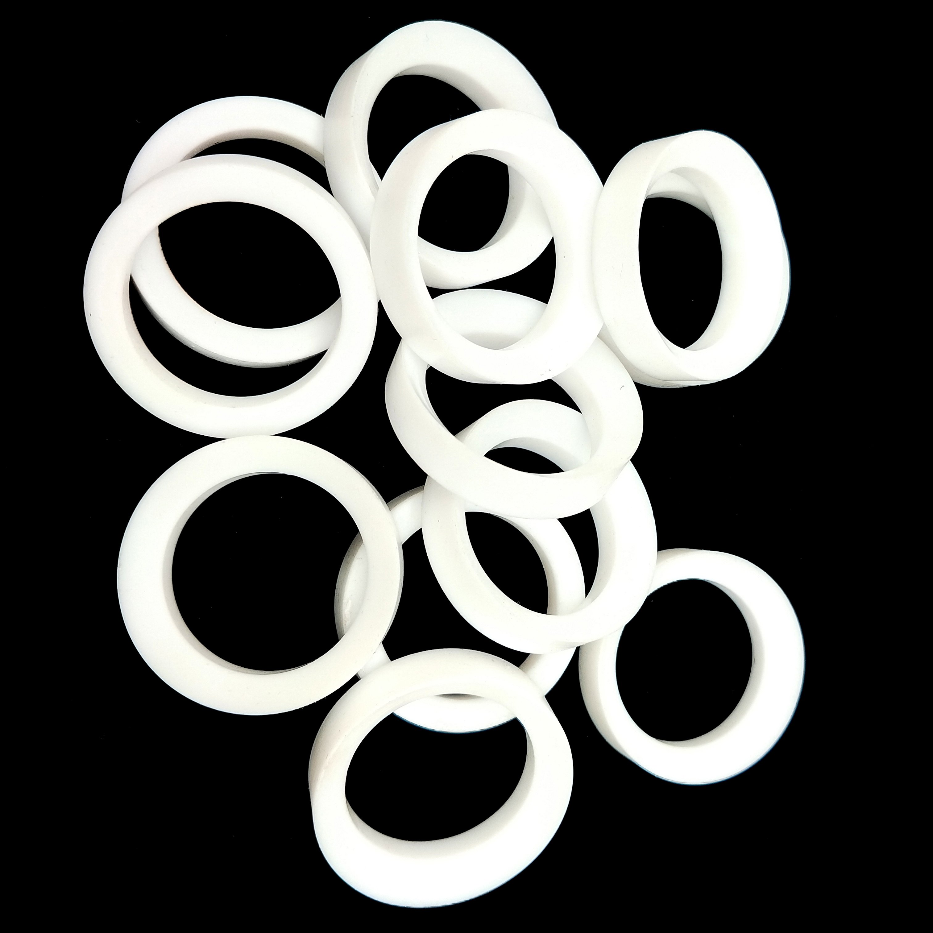 Flat White Ptfe gasket