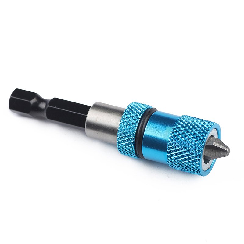 1Pc 60mm Adjustable 1/4" Hex Shank Quick Release Drill Screw Magnetic Screwdriver Bit Holder