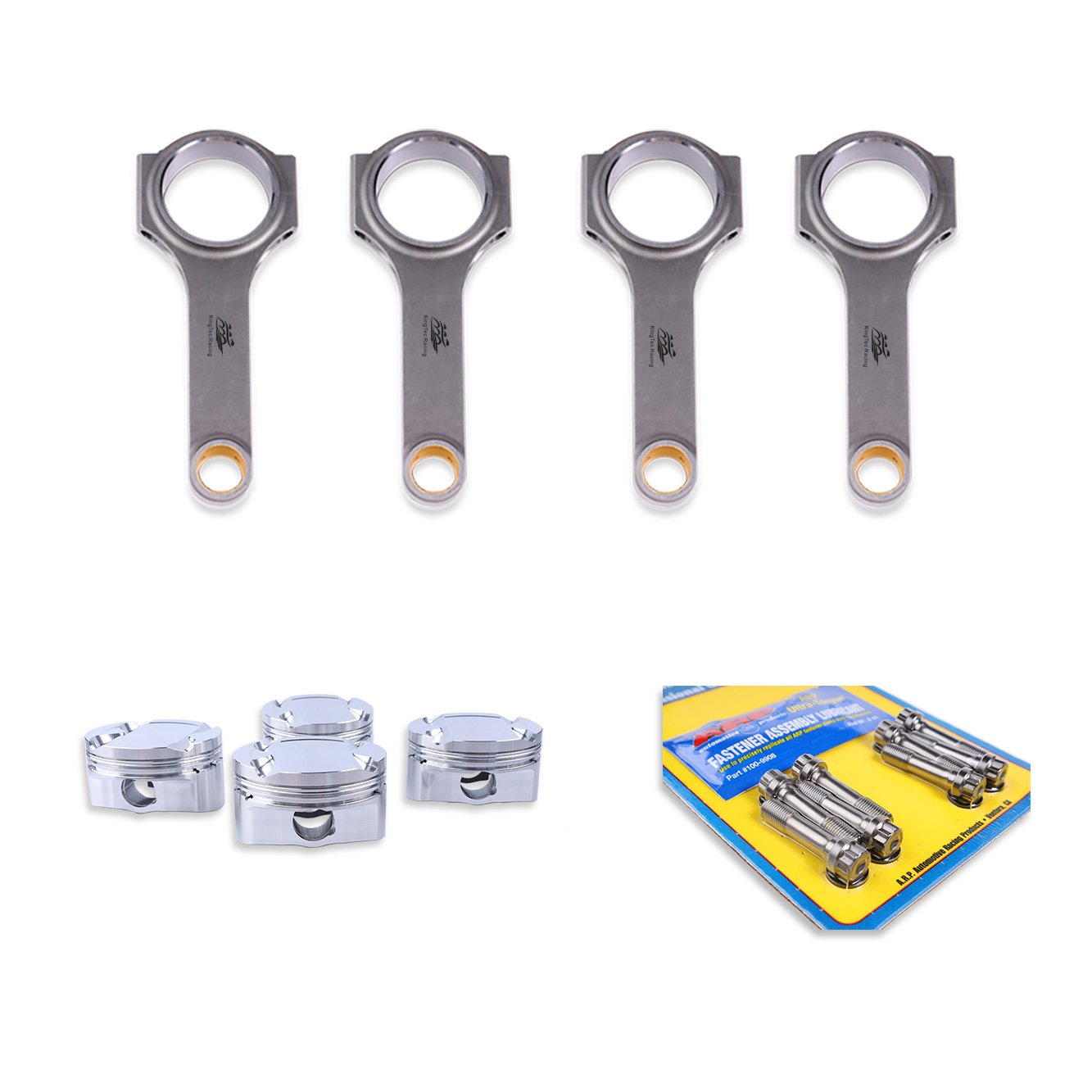 RC drift CNC L15B7 forged connecting rods pistons for Honda Fit GK5 1.5L L15B turbo 73.5mm 10.3:1