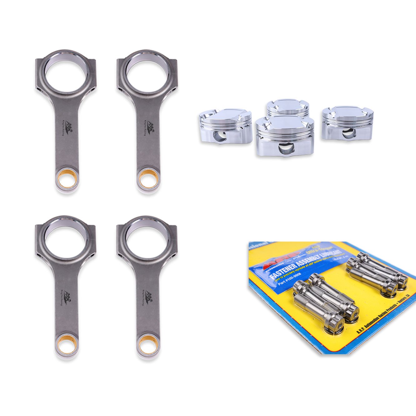 RC drift CNC L15B7 forged connecting rods pistons for Honda Fit GK5 1.5L L15B turbo 73.5mm 10.3:1