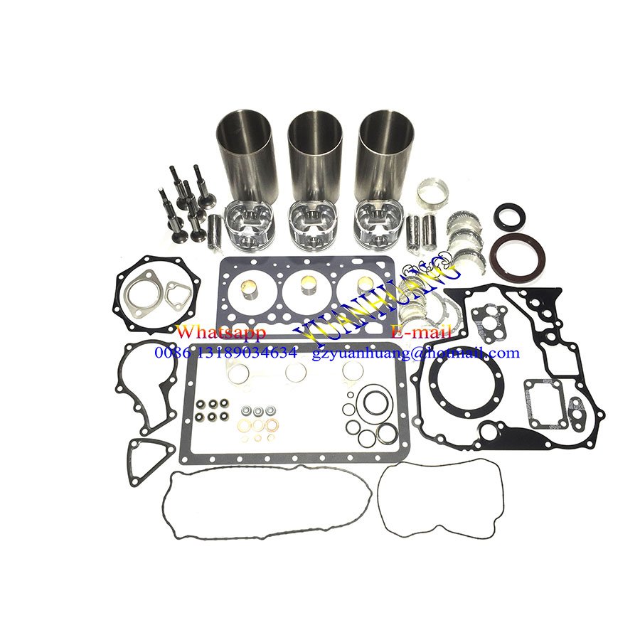 D1302 engine Rebuild kit Valve Stem Head Gasket Piston Sleeve Main Bearing Connecting Rod Valve FOR Kubota Tractor Mower